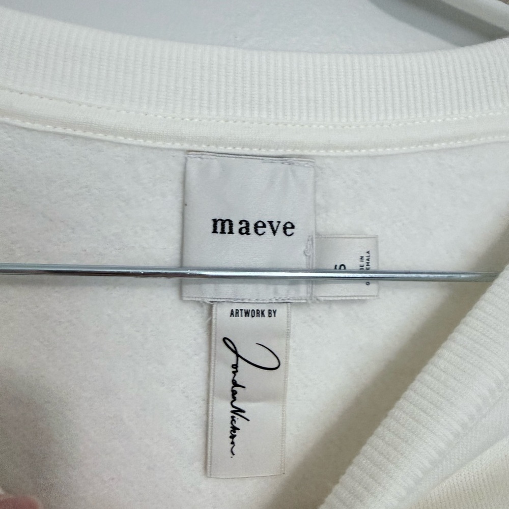 NWT Maeve x Jordan Nickson Ski Club Graphic Sweatshirt - Picture 5 of 6